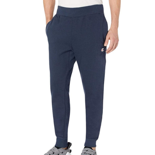 Champion Y064146 Reverse Weave Jogger Men's Pants Navy Fleece Running Size M