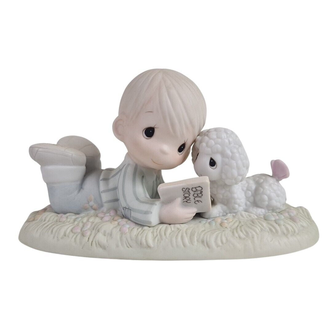 Precious Moments PM-852 I Love To Tell The Story Porcelain Figurine Retired