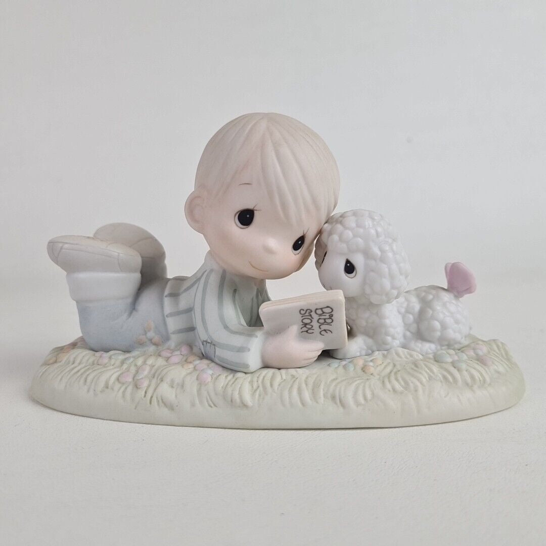 Precious Moments PM-852 I Love To Tell The Story Porcelain Figurine Retired