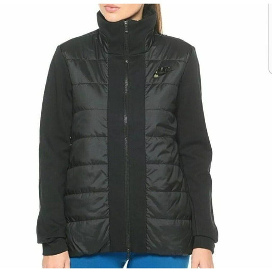 Nike NSW Down Fill Advance 15 Winter Jacket 822639 010 Black Women Size L