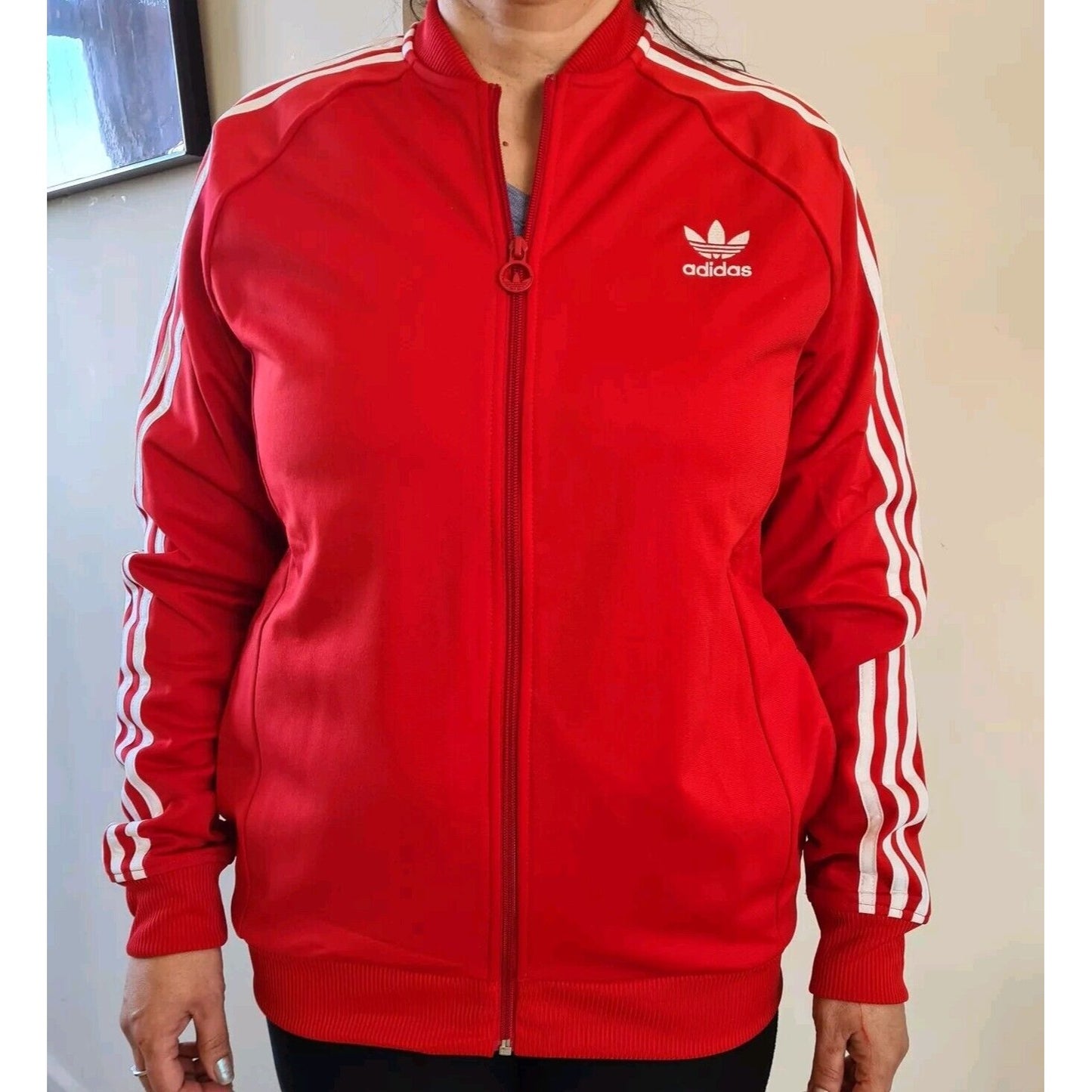 adidas Originals Adi Trefoil Superstar Track Red Jacket M66355 Kids Size XL