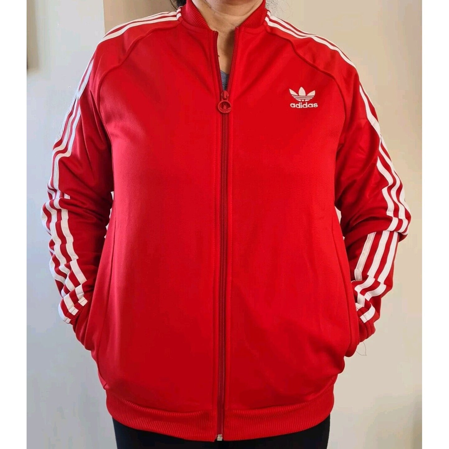 adidas Originals Adi Trefoil Superstar Track Red Jacket M66355 Kids Size XL