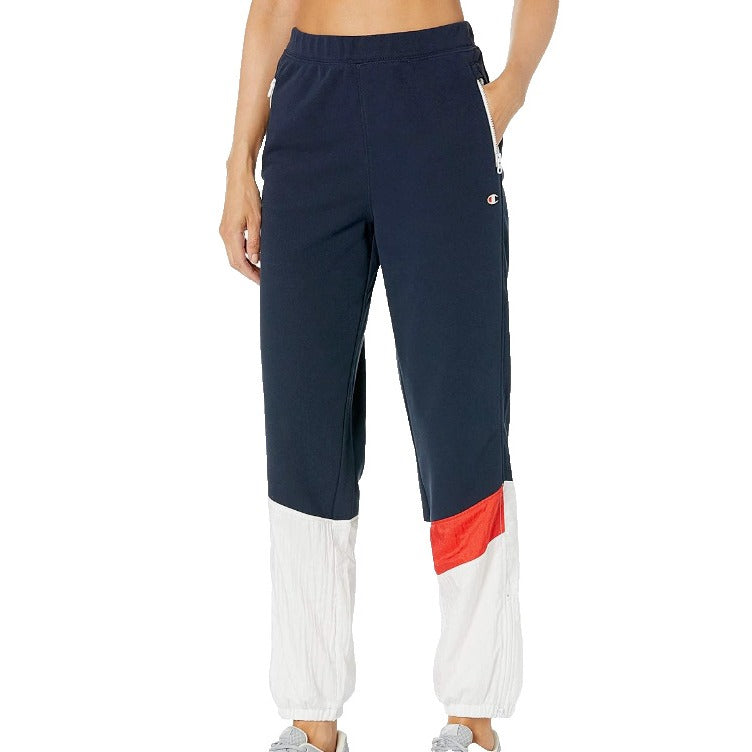 Champion ML5745 Women Mixed Media Sweatpant Bold Style Meets Comfort Size L